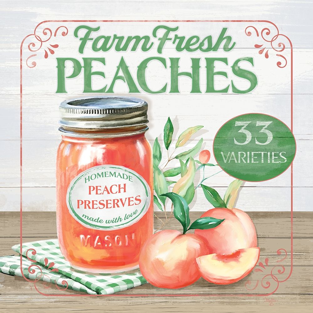 Farm Fresh Peaches art print by Mollie B. for $57.95 CAD
