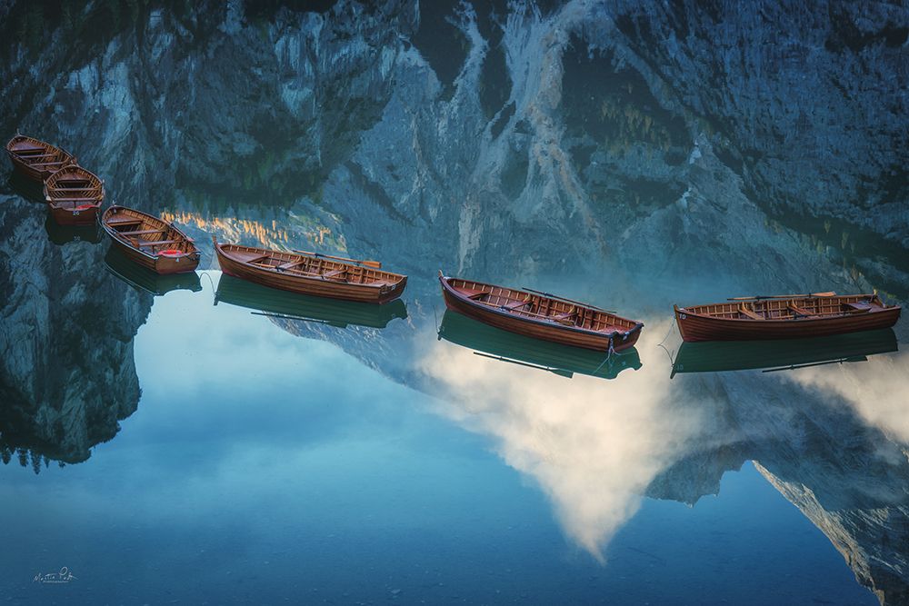 Boats of Braies II art print by Martin Podt for $57.95 CAD