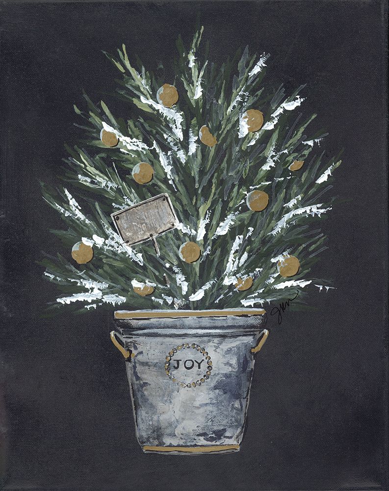Winter Greens Bucket of Joy art print by Julie Norkus for $57.95 CAD