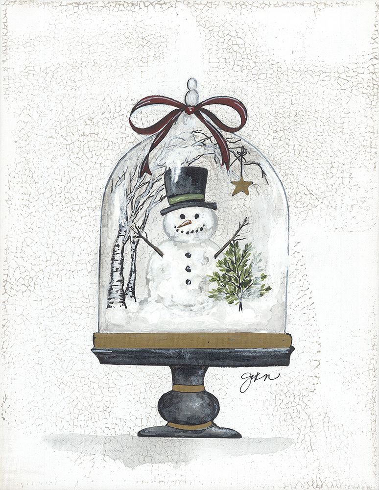 Snowman Cloche art print by Julie Norkus for $57.95 CAD