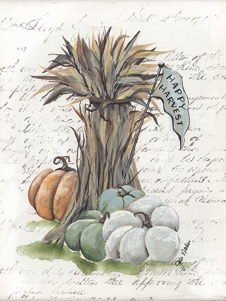 Happy Harvest Corn Stalk art print by Julie Norkus for $57.95 CAD