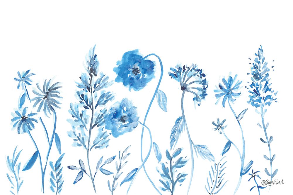Wildflowers in Blue    art print by Roey Ebert for $57.95 CAD