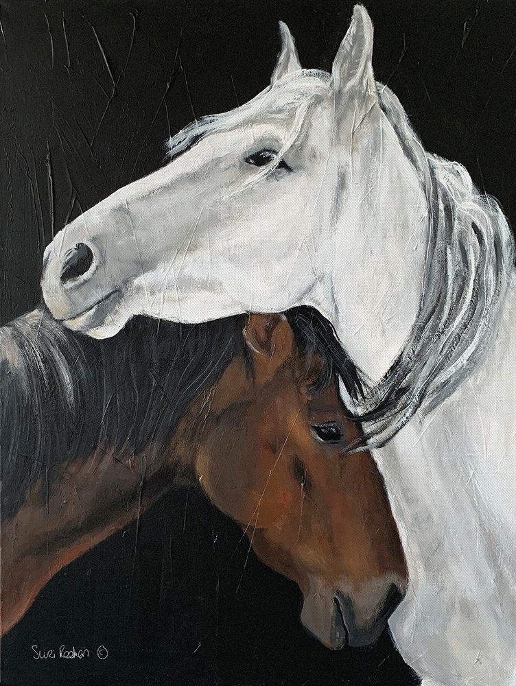 Horse Hug art print by Suzi Redman for $57.95 CAD