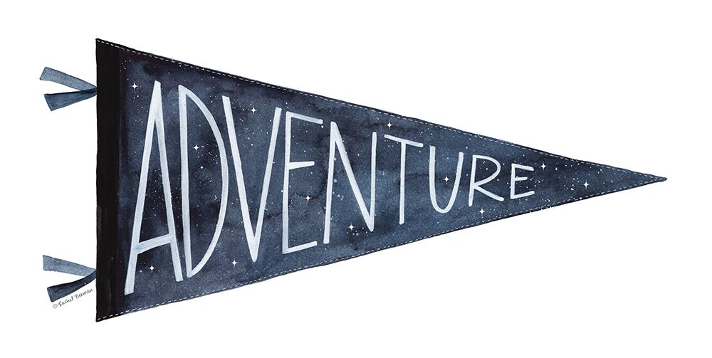 Adventure Pennant art print by Rachel Nieman for $57.95 CAD
