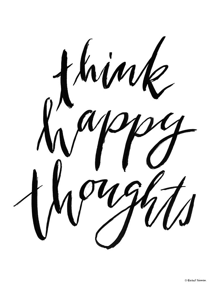 Think Happy Thoughts art print by Rachel Nieman for $57.95 CAD