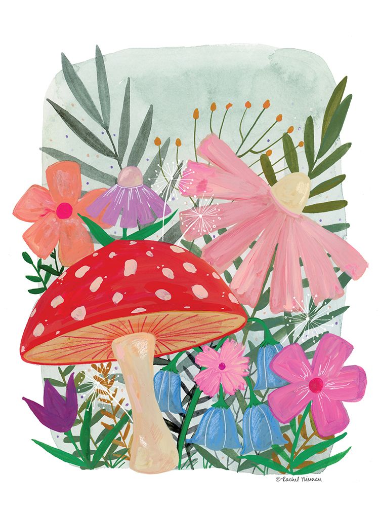 Mushroom Garden art print by Rachel Nieman for $57.95 CAD