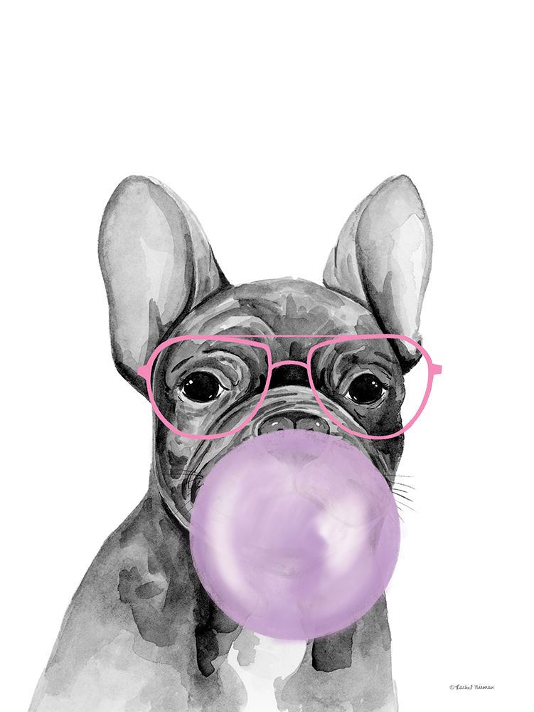 Bubble Gum Puppy art print by Rachel Nieman for $57.95 CAD