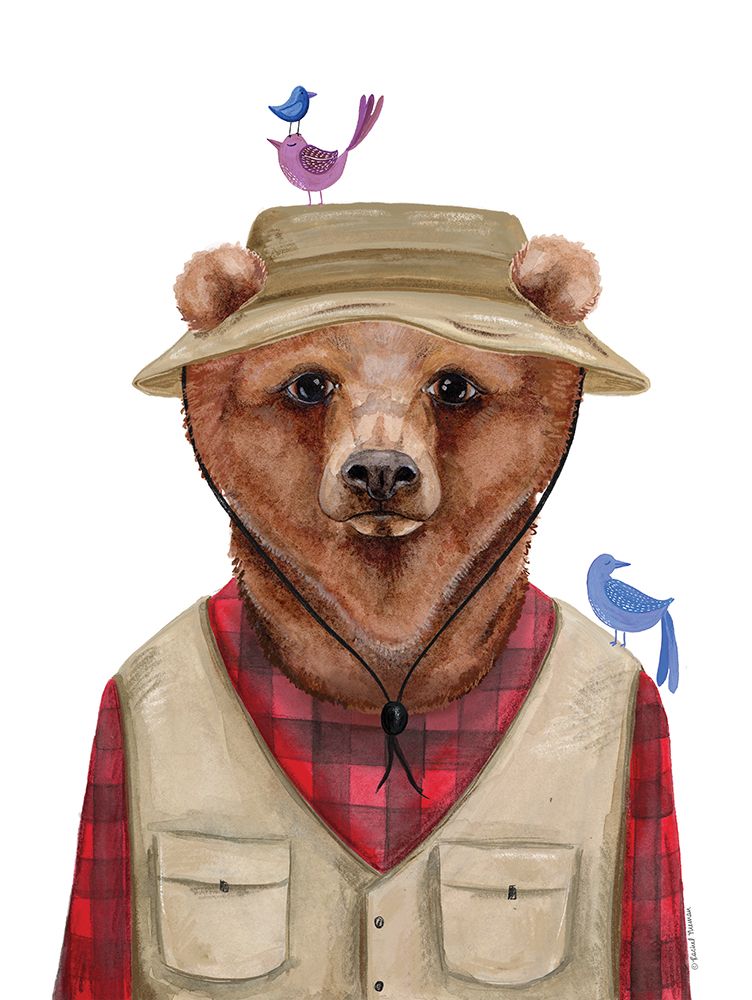Camping Bear art print by Rachel Nieman for $57.95 CAD