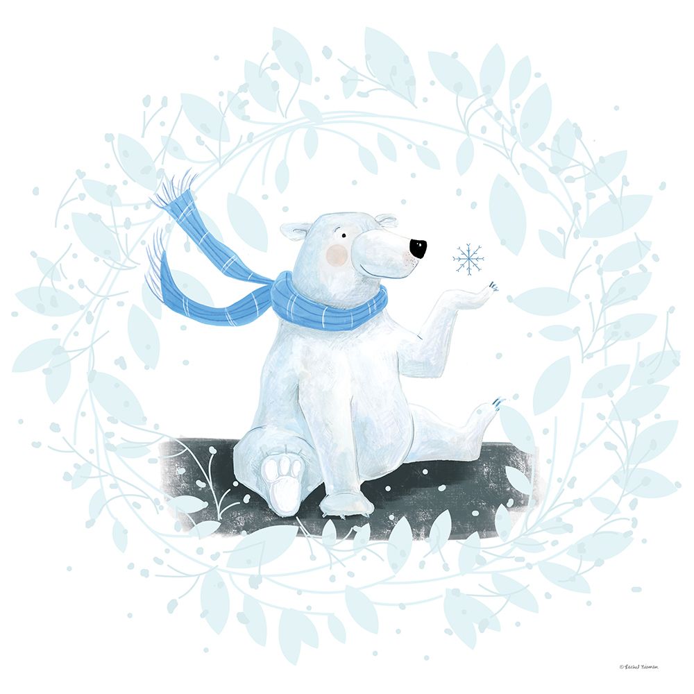 Polar Bear Holiday art print by Rachel Nieman for $57.95 CAD