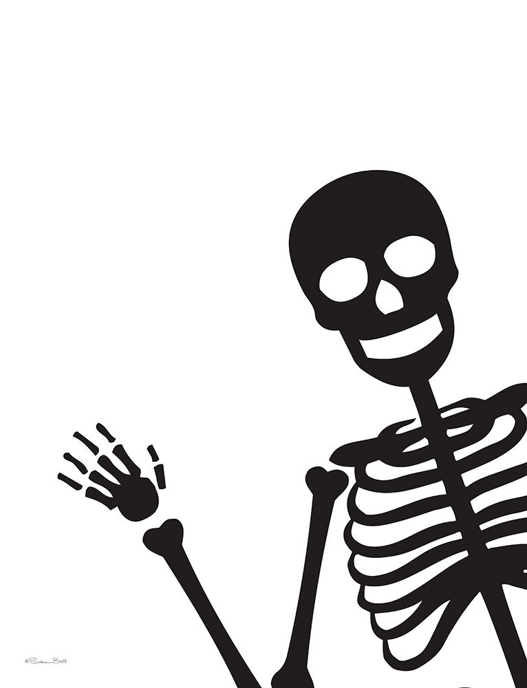 Peek-a-boo Skeleton art print by Susan Ball for $57.95 CAD