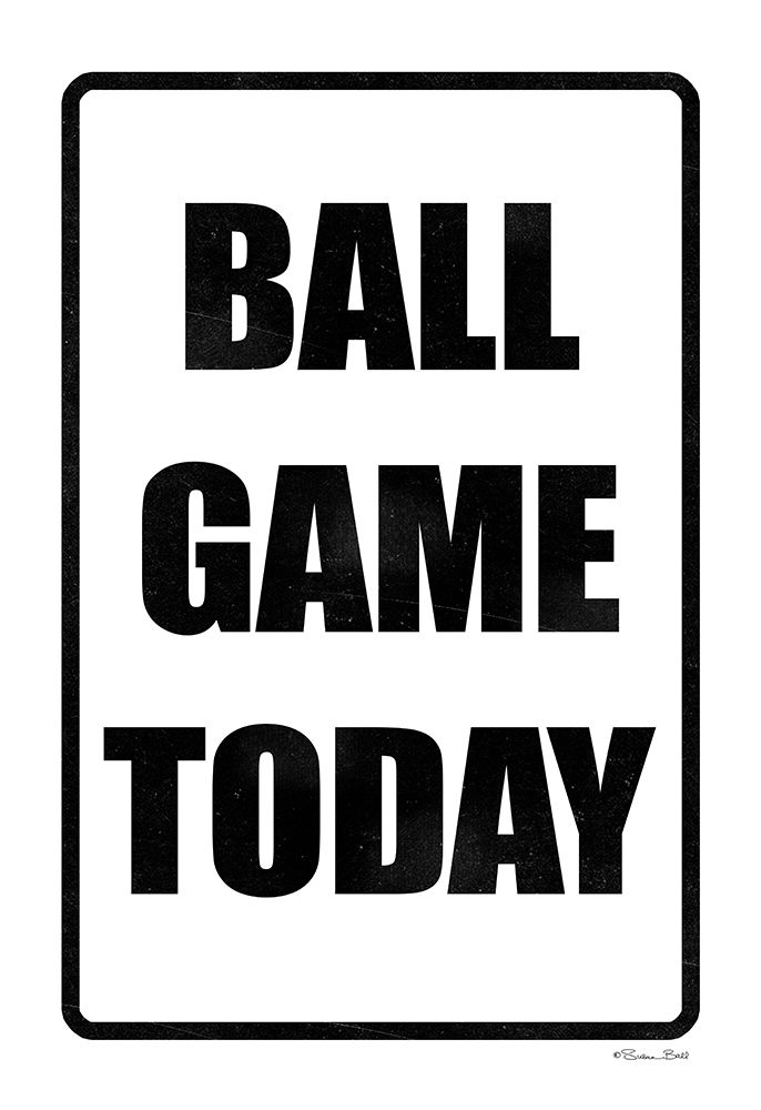 Ball Game Today art print by Susan Ball for $57.95 CAD