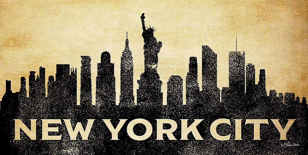 New York City Skyline art print by Susan Ball for $57.95 CAD