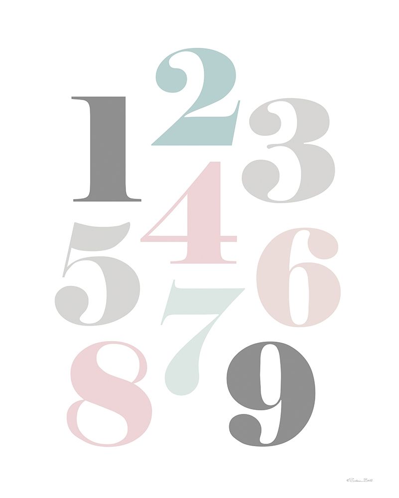 Softly Colored Numbers art print by Susan Ball for $57.95 CAD