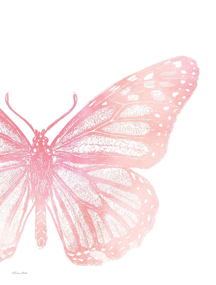 Pink Butterfly IV art print by Susan Ball for $57.95 CAD