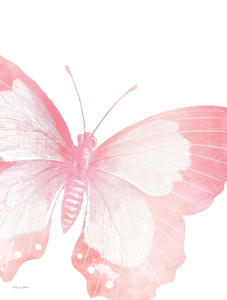 Pink Butterfly V art print by Susan Ball for $57.95 CAD