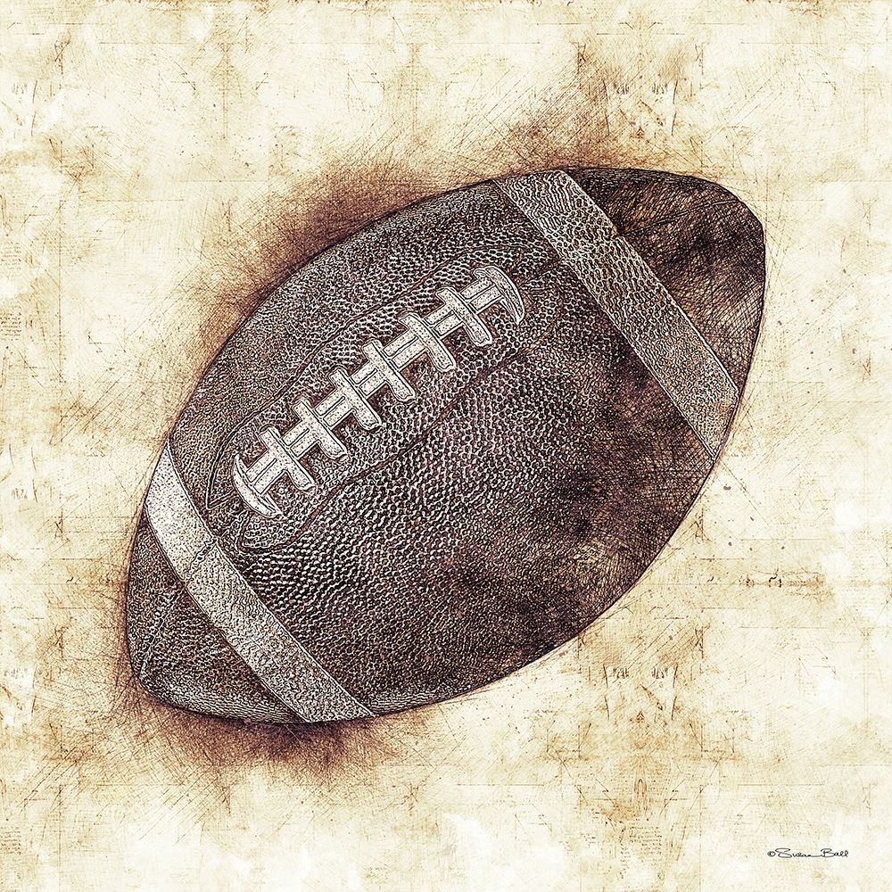 Football Sketch art print by Susan Ball for $57.95 CAD