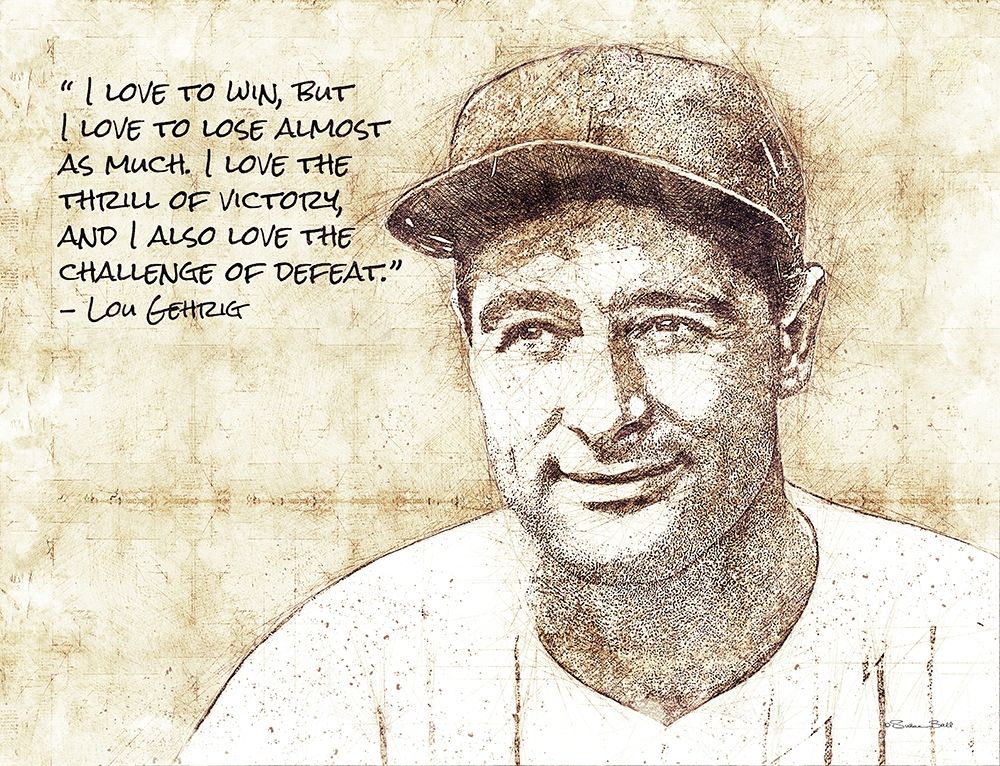 Lou Gehrig Sketch art print by Susan Ball for $57.95 CAD