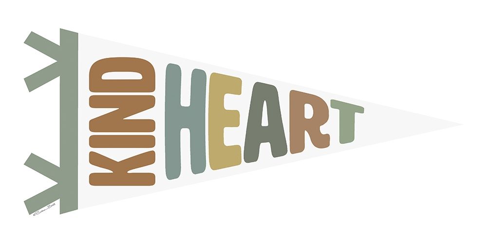 Kind Heart Pennant       art print by Susan Ball for $57.95 CAD