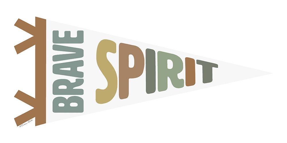 Brave Spirit Pennant art print by Susan Ball for $57.95 CAD