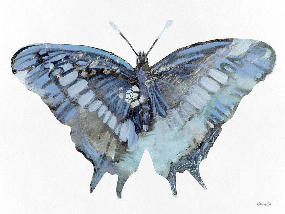 Blue Butterfly art print by Stellar Design Studio for $57.95 CAD