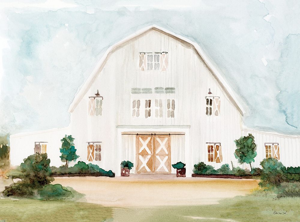 Wedding Barn art print by Stellar Design Studio for $57.95 CAD