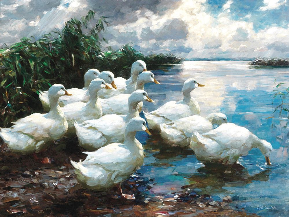Ducks by the Lake 1 art print by Stellar Design Studio for $57.95 CAD