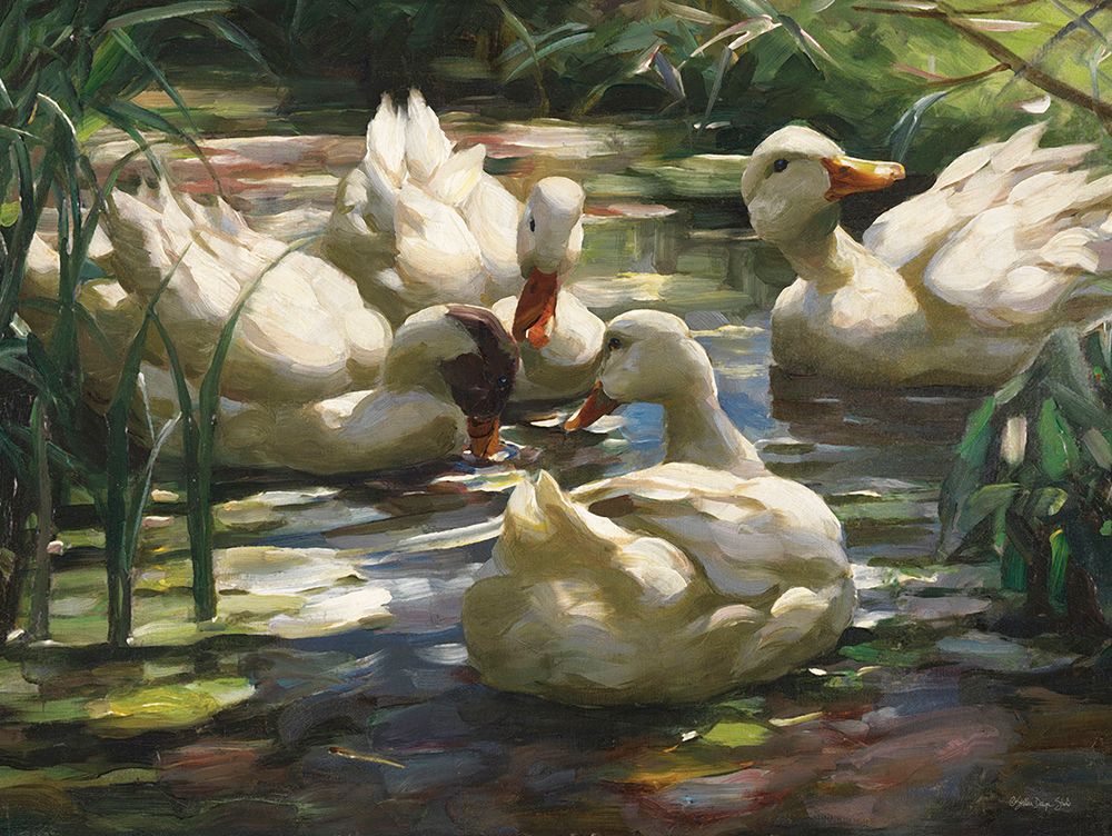 Ducks by the Lake 4 art print by Stellar Design Studio for $57.95 CAD