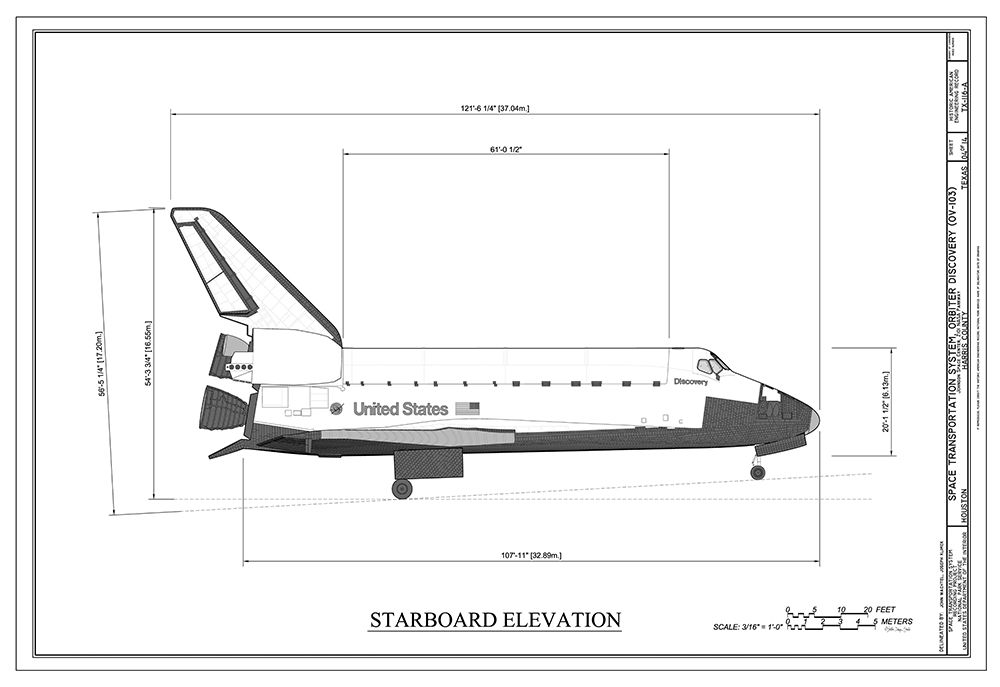 Discovery Starboard Elevation art print by Stellar Design Studio for $57.95 CAD