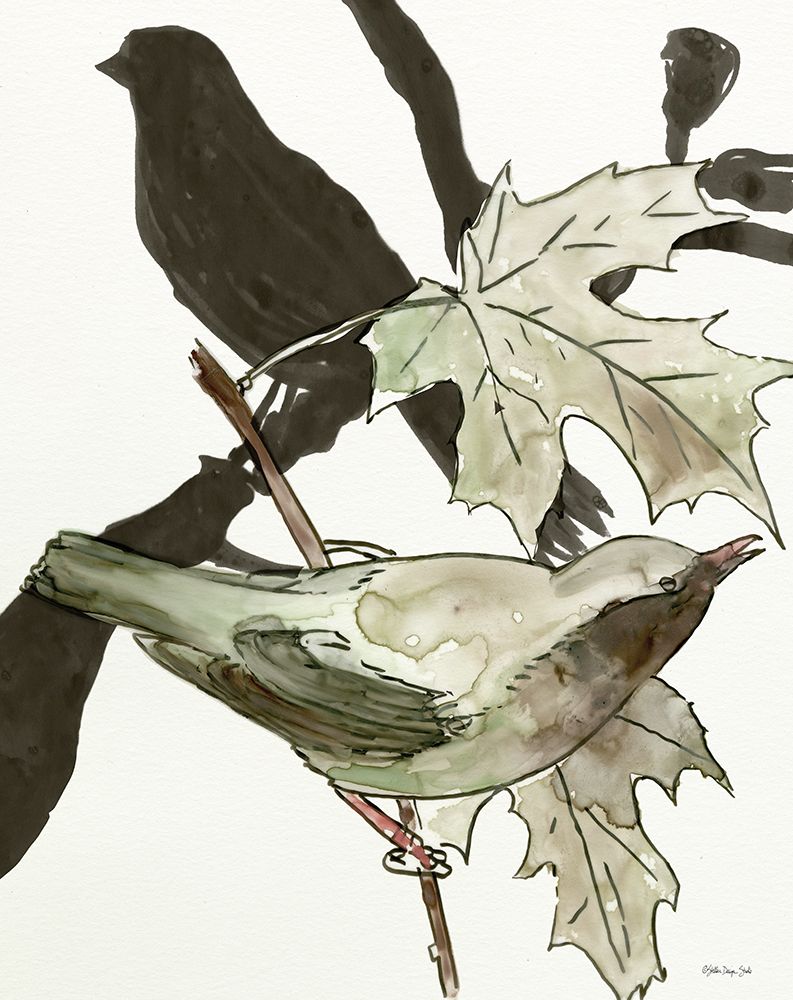 Layered Bird Composition 1 art print by Stellar Design Studio for $57.95 CAD