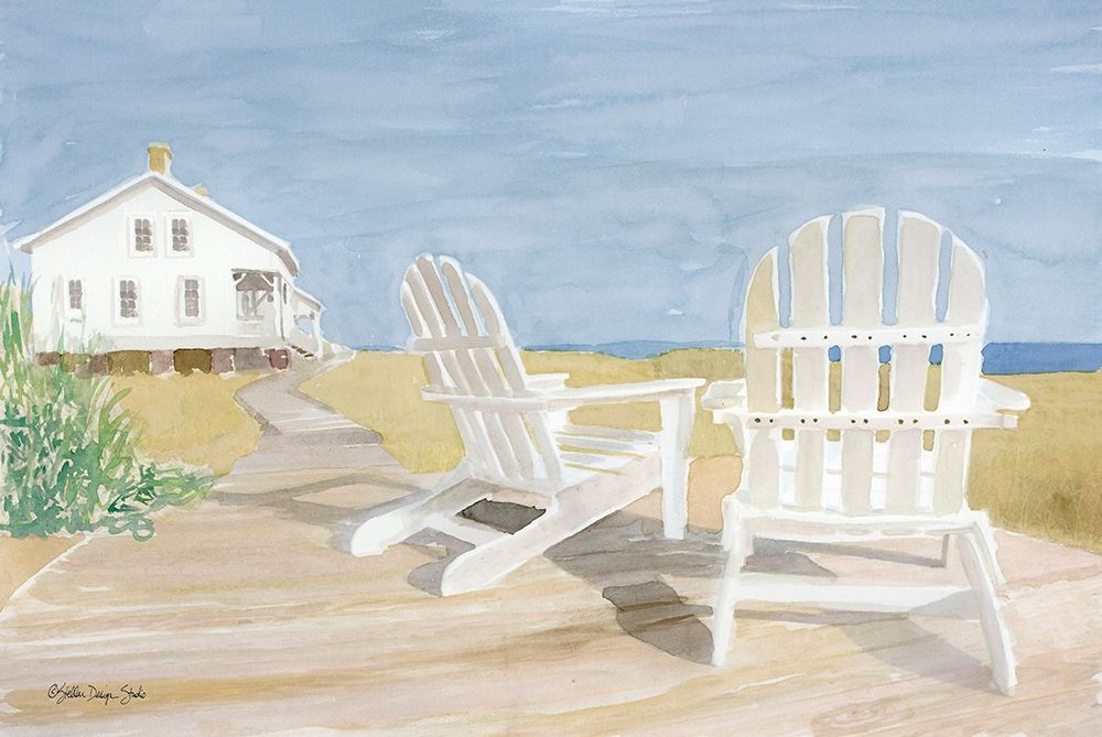 Beach Chairs 1 art print by Stellar Design Studio for $57.95 CAD