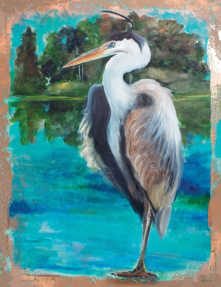 Marsh Heron art print by Stellar Design Studio for $57.95 CAD