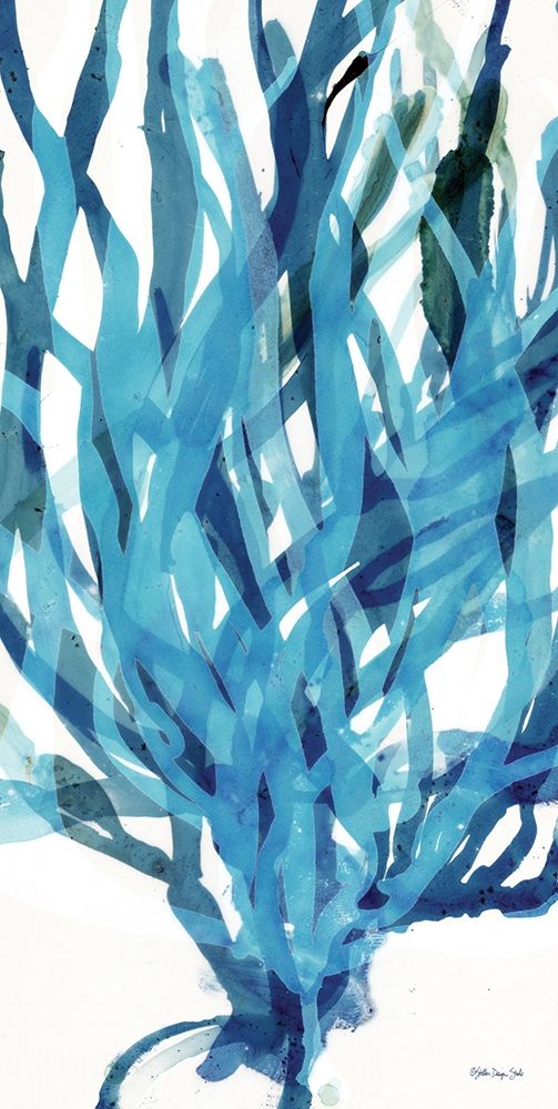 Soft Seagrass in Blue 2   art print by Stellar Design Studio for $57.95 CAD