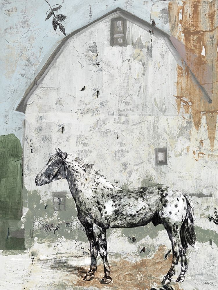Barn with Horse art print by Stellar Design Studio for $57.95 CAD