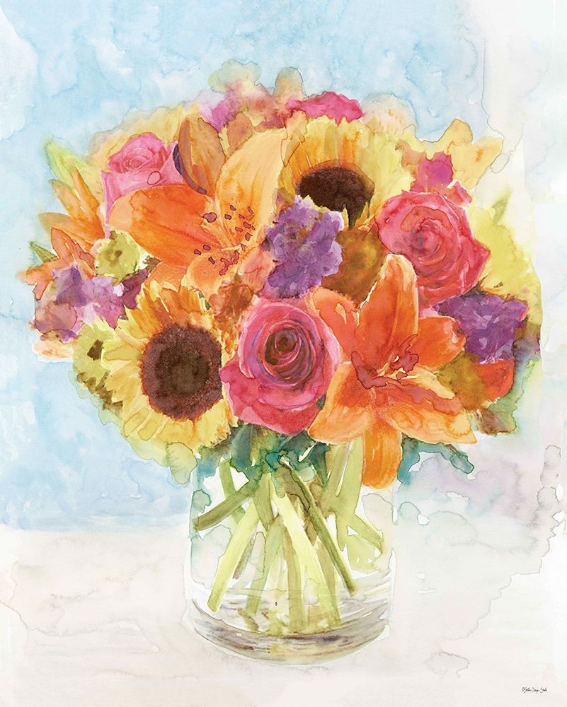 Vase with Flowers I art print by Stellar Design Studio for $57.95 CAD