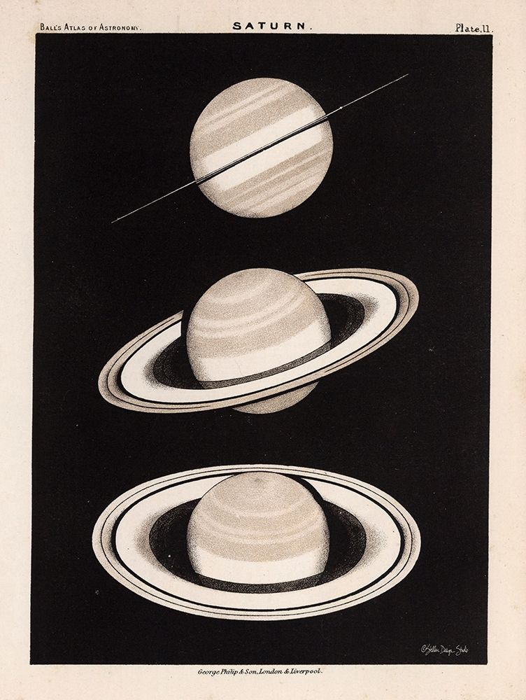 Saturn art print by Stellar Design Studio for $57.95 CAD