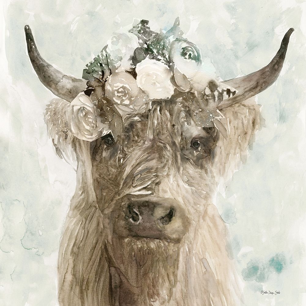 Cow and Crown II art print by Stellar Design Studio for $57.95 CAD