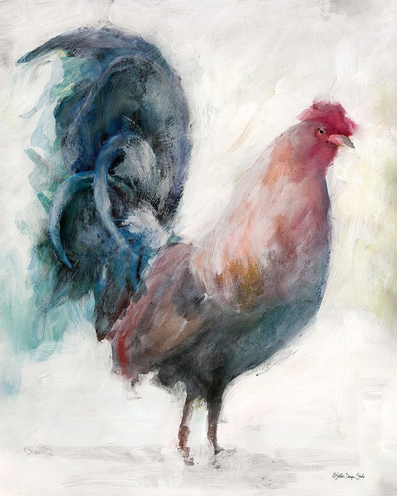 Transitional Rooster I art print by Stellar Design Studio for $57.95 CAD
