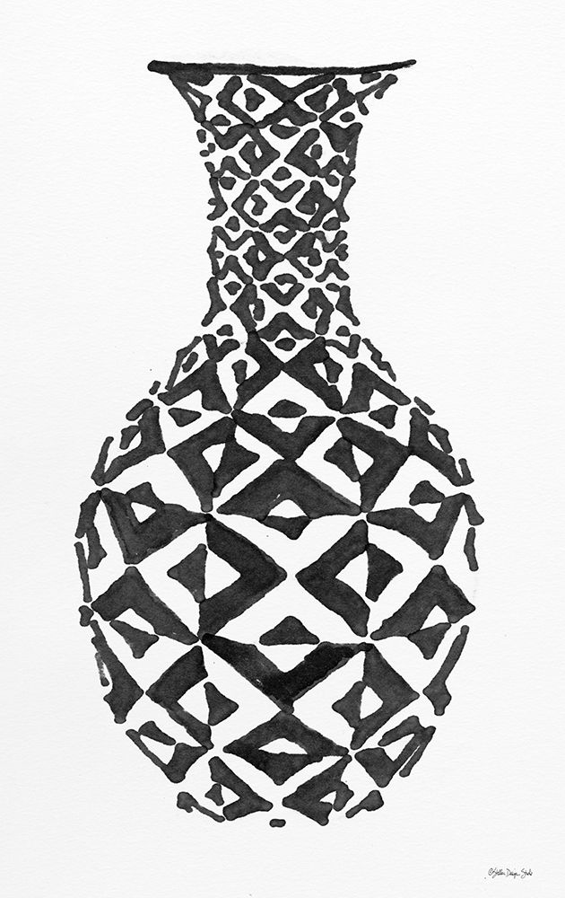 Tile Vase 1     art print by Stellar Design Studio for $57.95 CAD