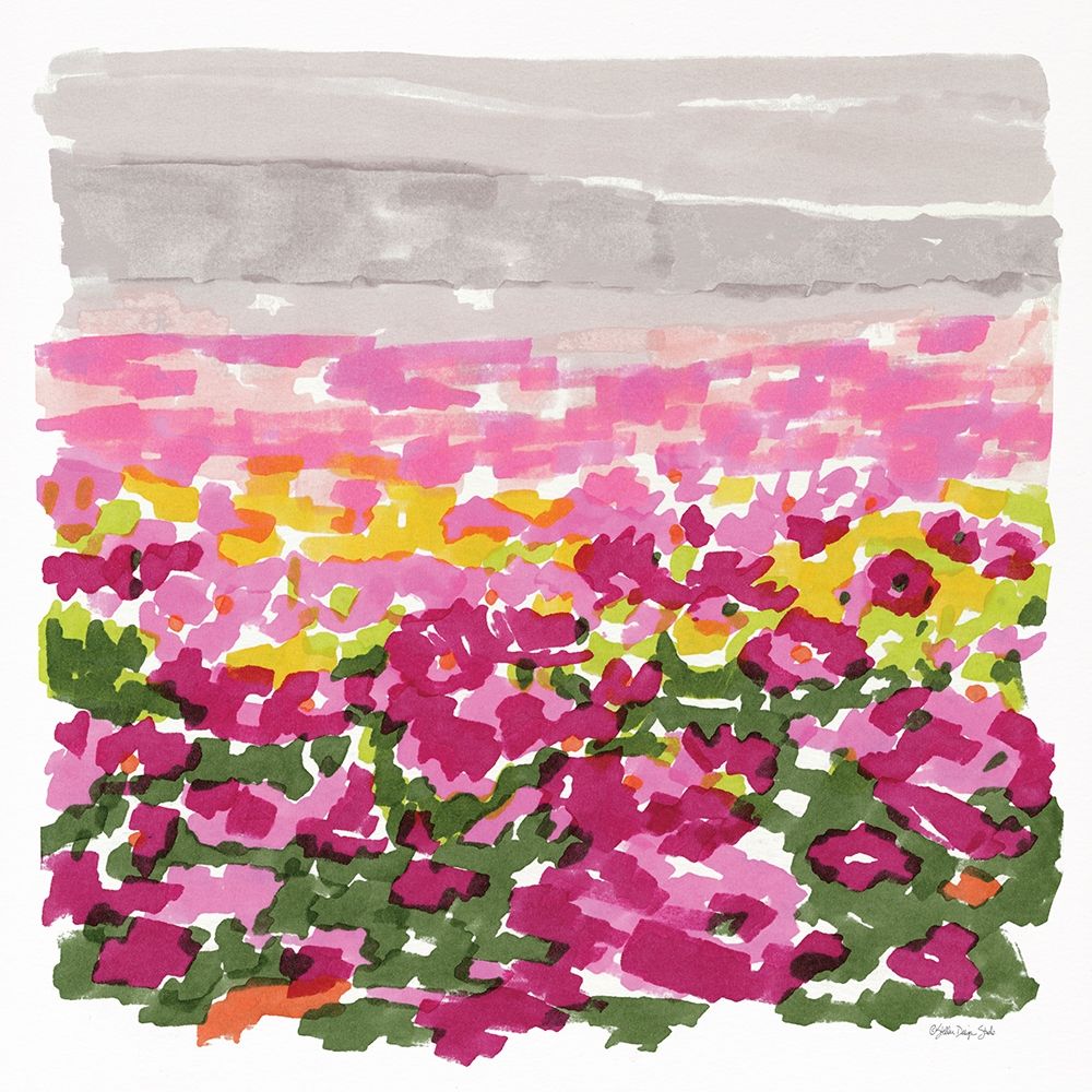 Field of Flowers art print by Stellar Design Studio for $57.95 CAD