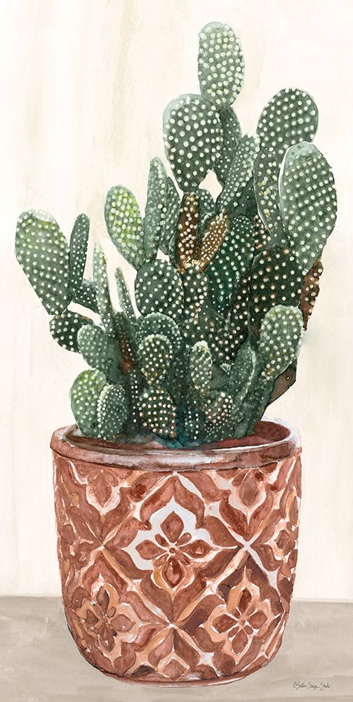 Cactus in Pot 2 art print by Stellar Design Studio for $57.95 CAD