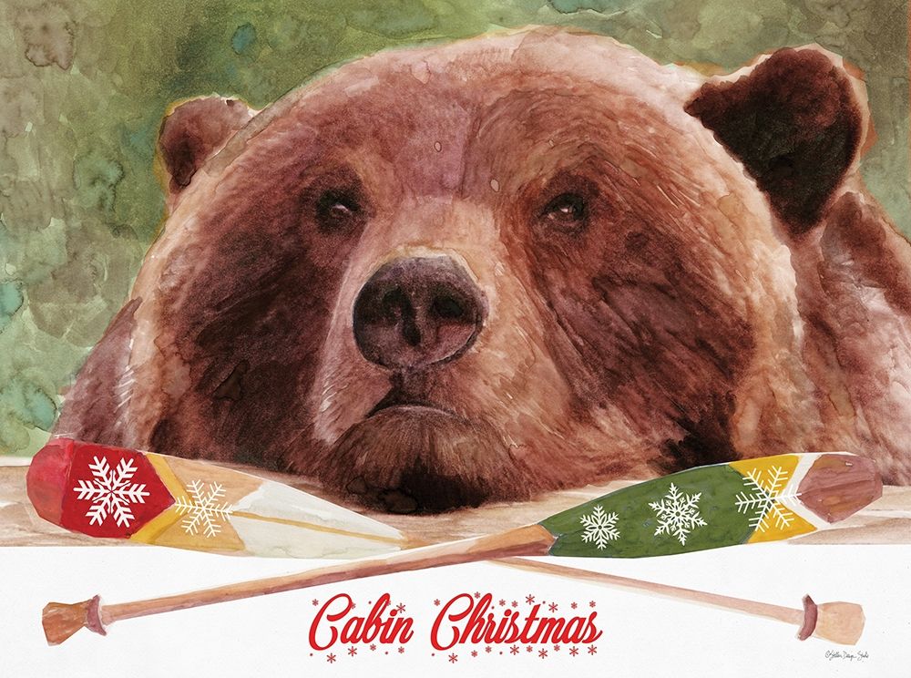 Cabin Christmas art print by Stellar Design Studio for $57.95 CAD