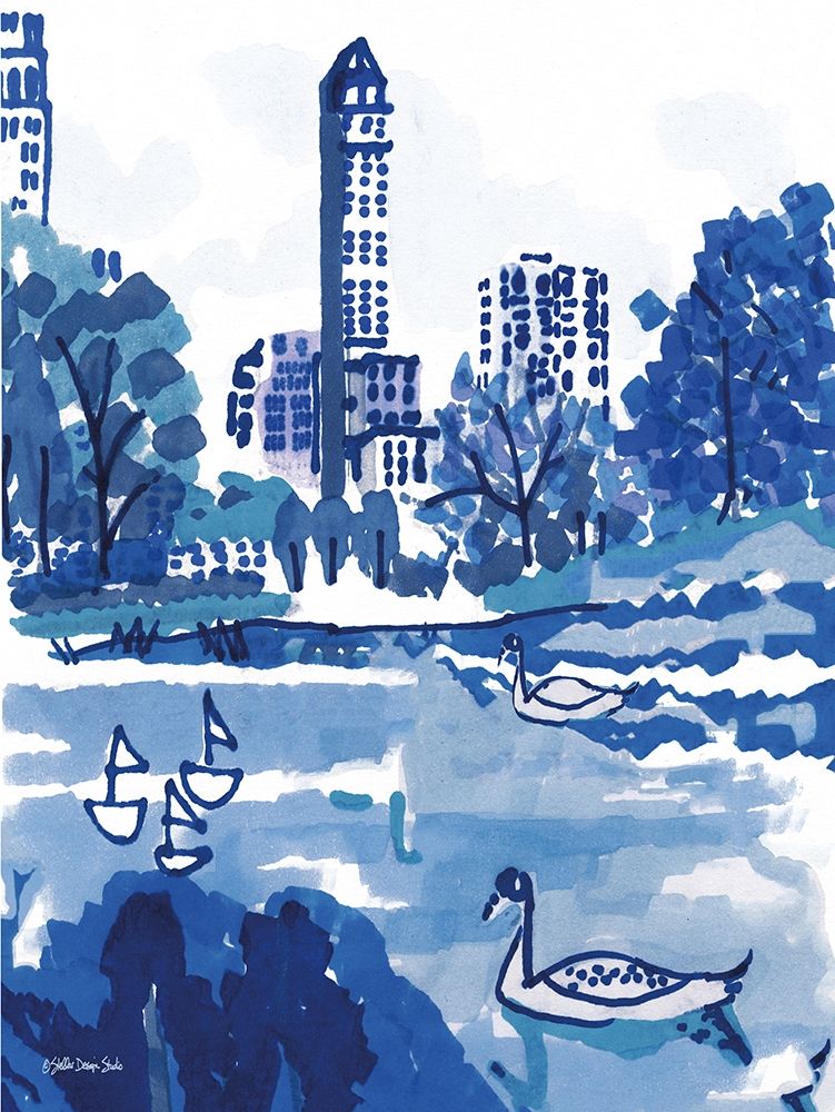 City Pond art print by Stellar Design Studio for $57.95 CAD