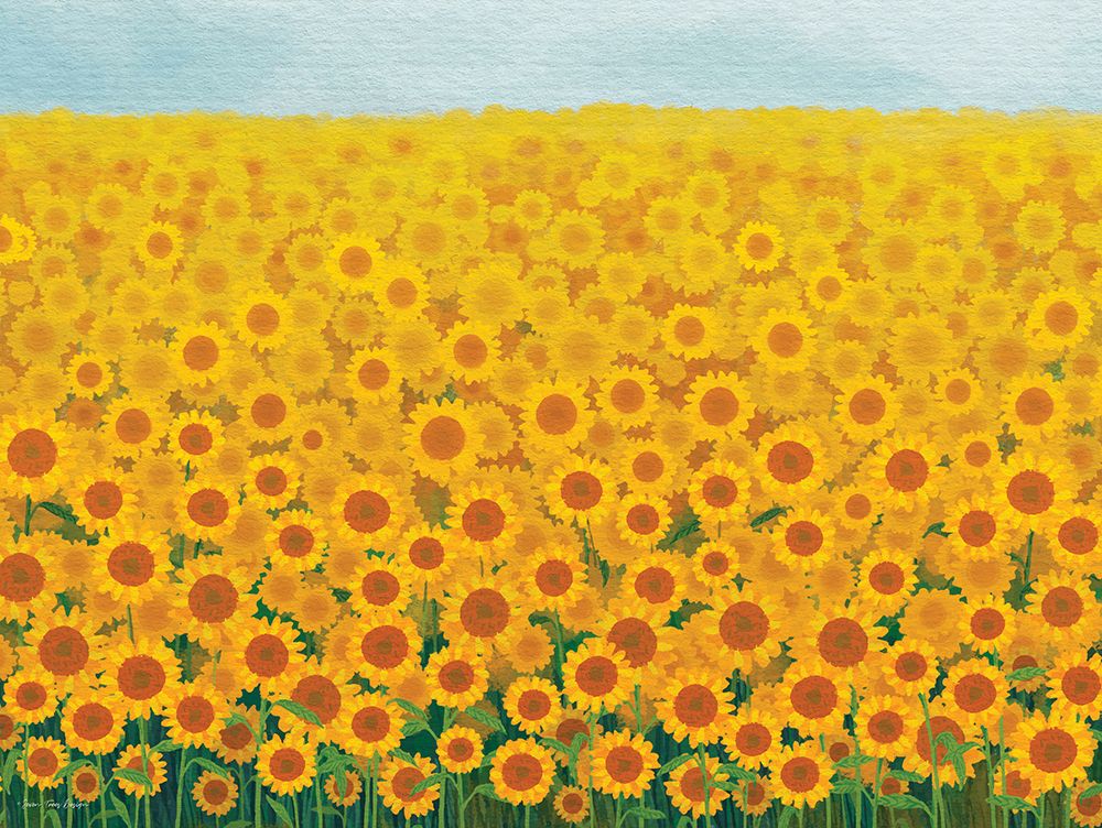 Field of Sunflowers art print by Seven Trees Design for $57.95 CAD