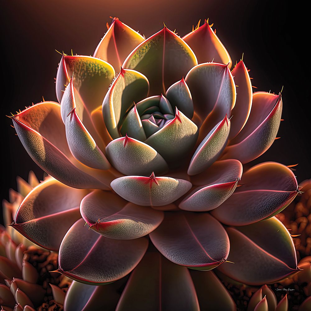 Succulent Sunset I art print by Seven Trees Design for $57.95 CAD