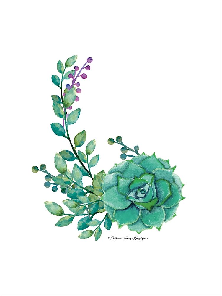 Succulent Plant I art print by Seven Trees Design for $57.95 CAD