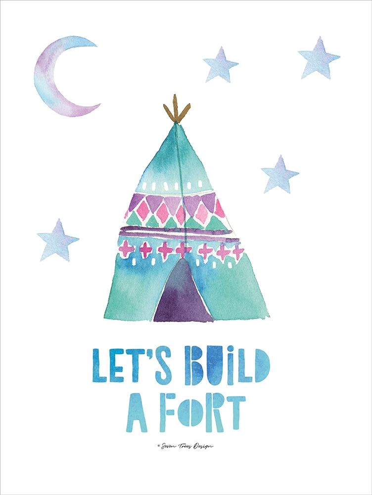 Lets  Build a Fort art print by Seven Trees Design for $57.95 CAD
