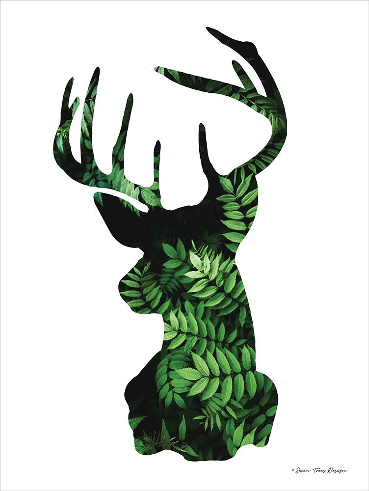 Forest Deer II art print by Seven Trees Design for $57.95 CAD
