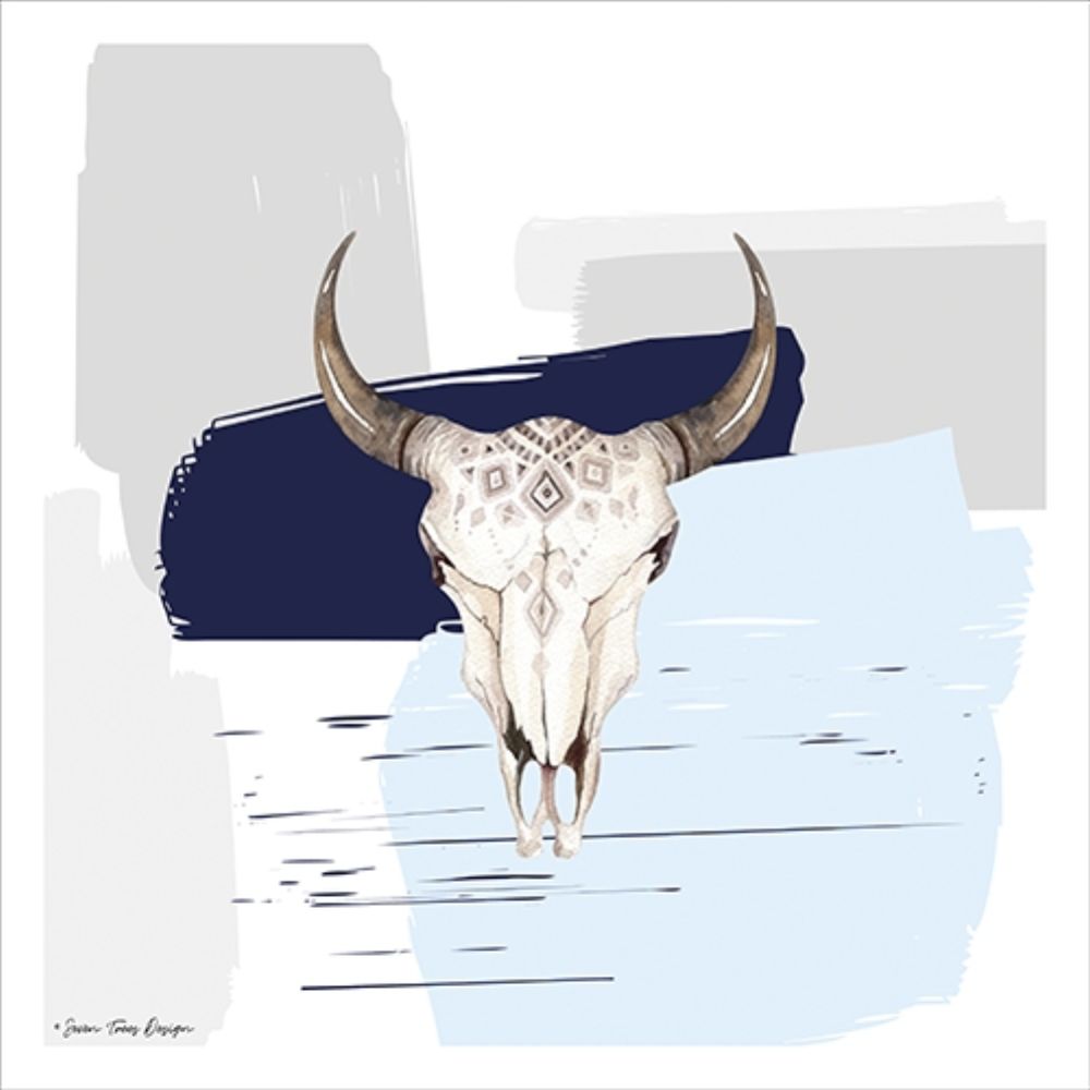 Colored Steer Head II art print by Seven Trees Design for $57.95 CAD