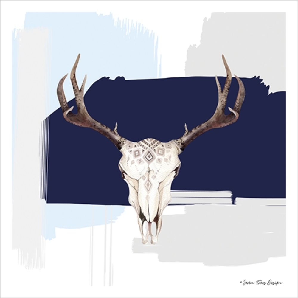 Colored Steer Head III art print by Seven Trees Design for $57.95 CAD