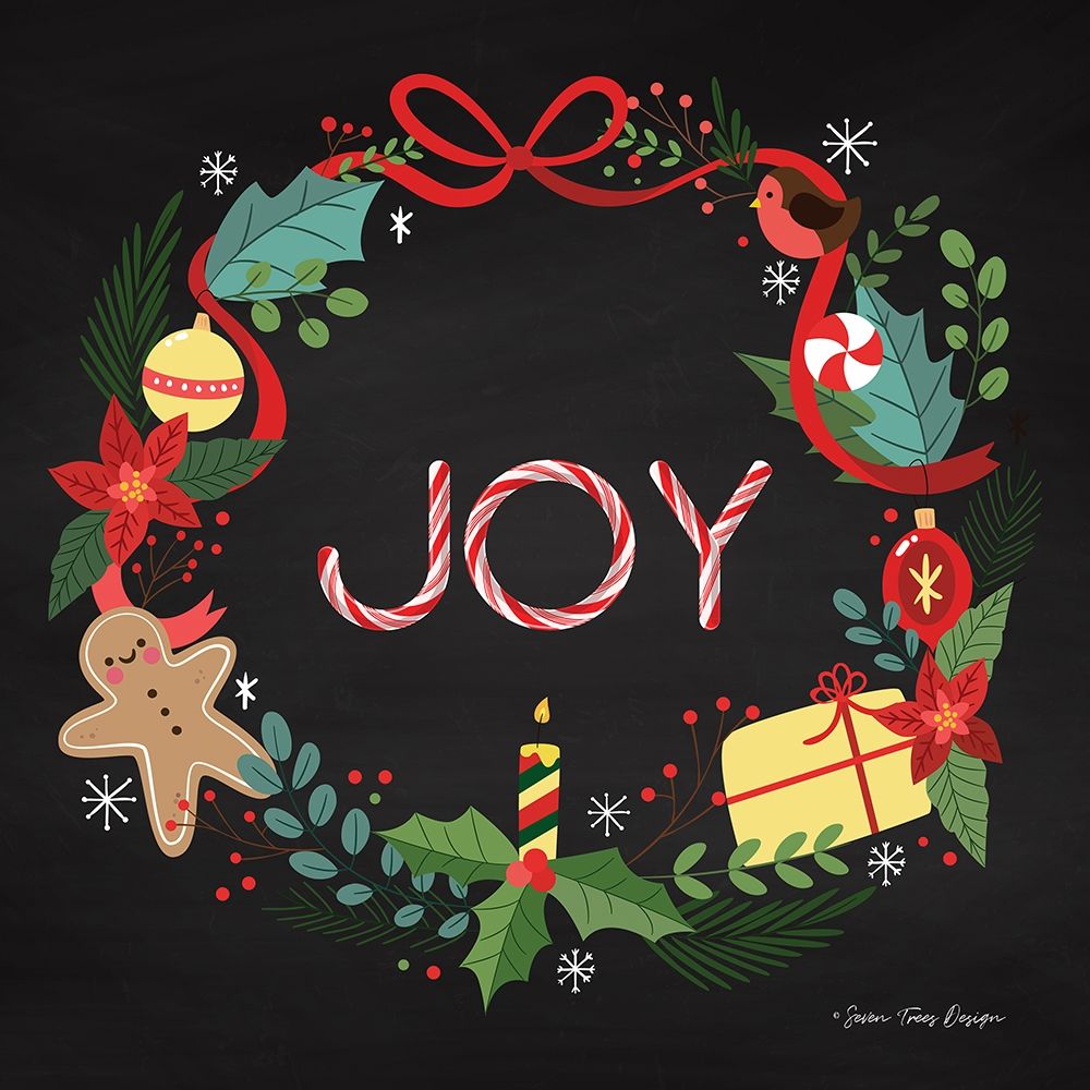 Peppermint Joy art print by Seven Trees Design for $57.95 CAD